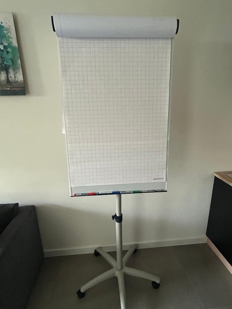 Flipover met wieltjes, Ophalen, Mobiel, Zo goed als nieuw, Whiteboard