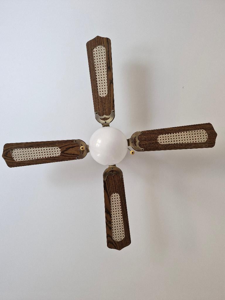 Plafond ventilator lamp, Huis en Inrichting, Ophalen, Zo goed als nieuw, Overige materialen, Retro