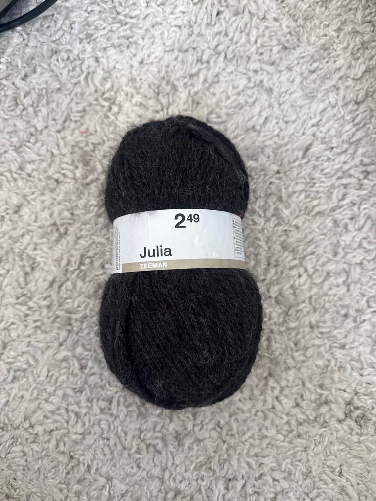 Zeeman Julia Garen - Zwart, Hobby en Vrije tijd, Breien en Haken, Ophalen, Nieuw, Breien of Haken, Wol of Garen
