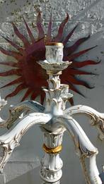 Large Rococo Porcelain Candelabra 90 cm Von Schierholz, Ophalen
