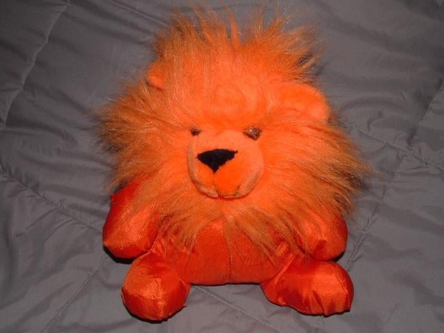 EDO TOYS LEEUW PARACHUTESTOF ORANJE MET LANGHARIG, Ophalen of Verzenden, Nieuw, Overige typen