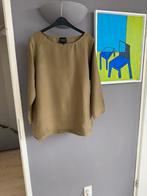 Pauw zijden top mt 40 kl kaki, Kleding | Dames, Ophalen of Verzenden, Zo goed als nieuw, Maat 38/40 (M)
