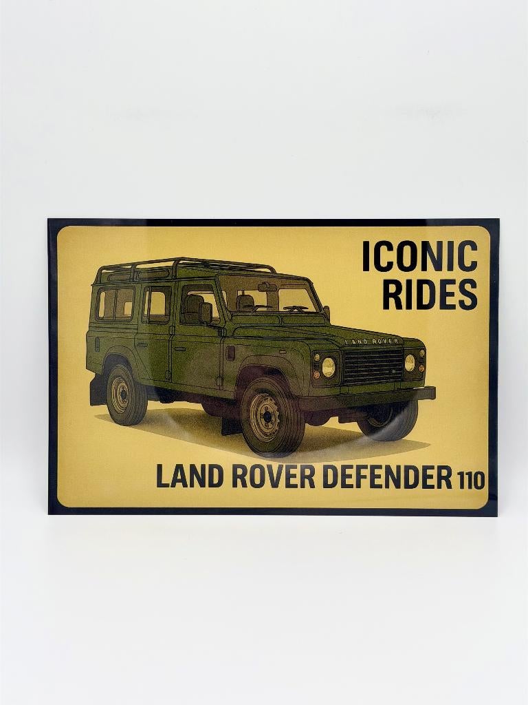 Land Rover Defender 110 bord, Verzamelen, Merken en Reclamevoorwerpen, Verzenden, Nieuw, Reclamebord