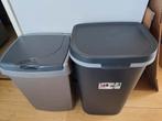 2 zo goed als nieuwe curver afvalbakken , prullenbak, Huis en Inrichting, Ophalen, Kunststof, 40 liter of meer, Zo goed als nieuw