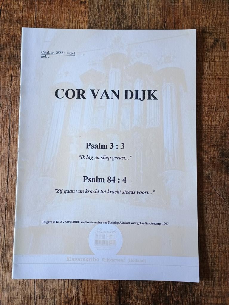 Klavarskribo - Psalm 3 en 84 - Cor v Dijk, Ophalen of Verzenden, Gebruikt, Religie en Gospel, Orgel