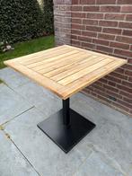 Vierkante houten tafel 70x70, Tuin en Terras, Ophalen, Zo goed als nieuw, Rechthoekig, Hout