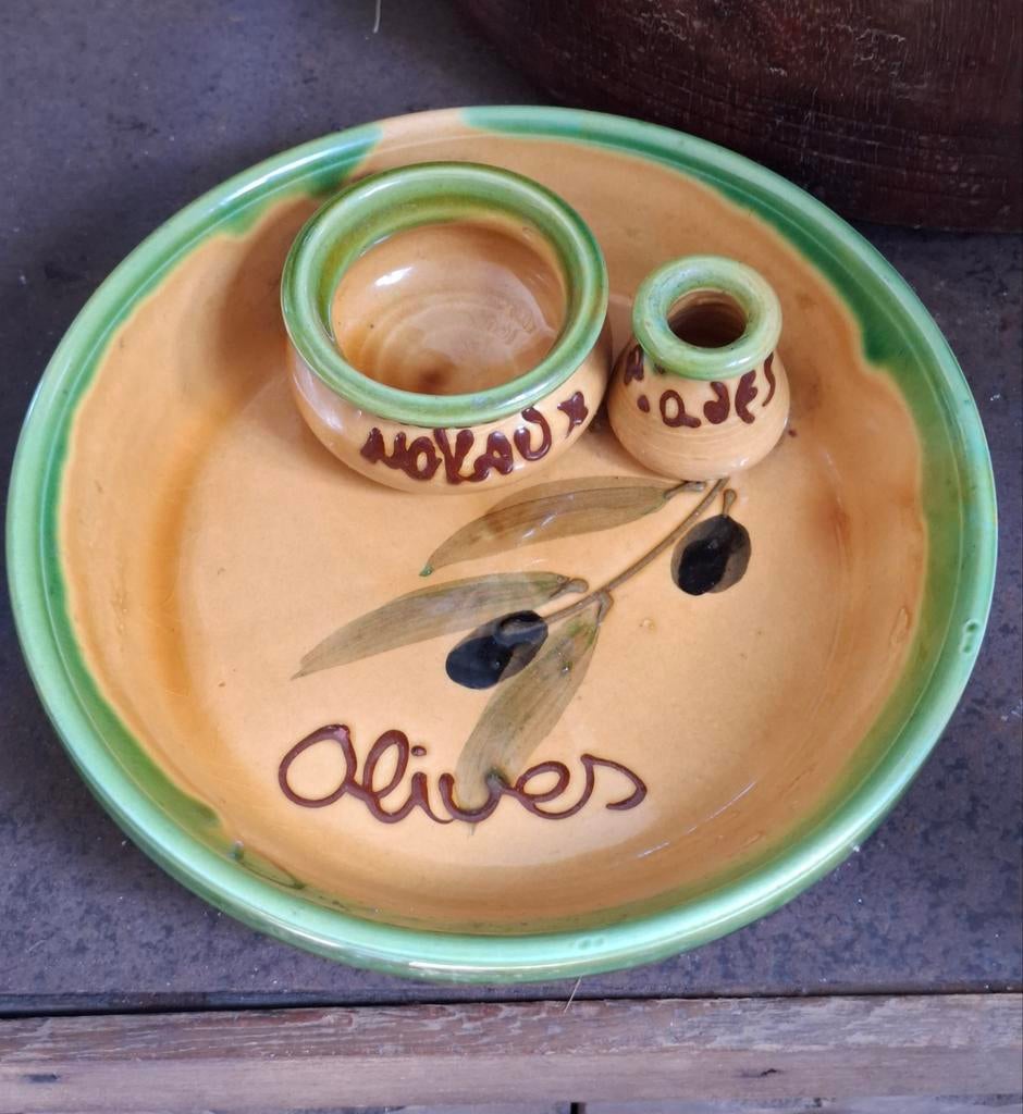 Handgemaakt Olijven Schaaltje - Onbeschadigd, Huis en Inrichting, Verzenden