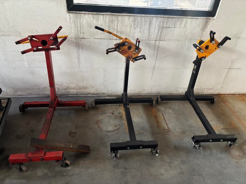 3x motorstandaard en motortakel, Auto diversen, Autogereedschap, Ophalen, Zo goed als nieuw