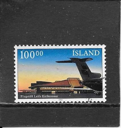 IJsland luchthaven, Ophalen of Verzenden, IJsland, Gestempeld