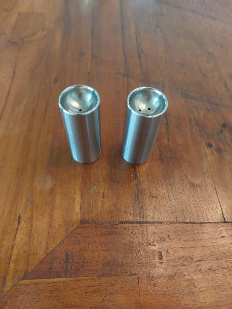 Stelton peper en zout set, Zilver, Ophalen of Verzenden, Metaal, Overige merken
