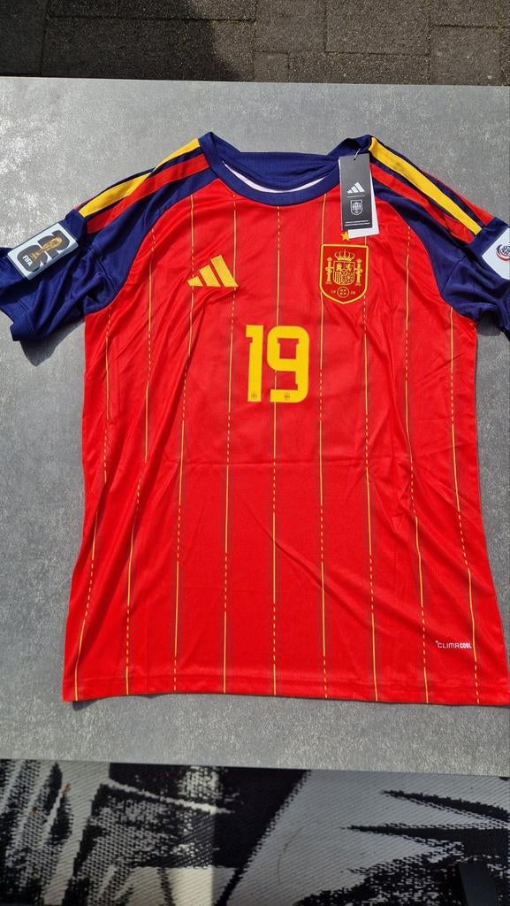 Nieuw Lamine Yamal Spanje Thuisshirt WK 2026, Maat M, Verzenden, Nieuw, Shirt