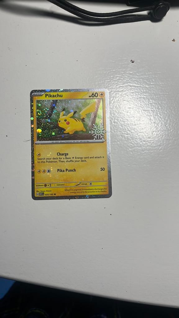 Pokemon kaart pikachu 025/165, Ophalen of Verzenden, Zo goed als nieuw