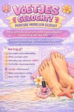 Op zoek naar modellen voor mijn opleiding tot pedicure, Ophalen of Verzenden, Zo goed als nieuw, Overige typen