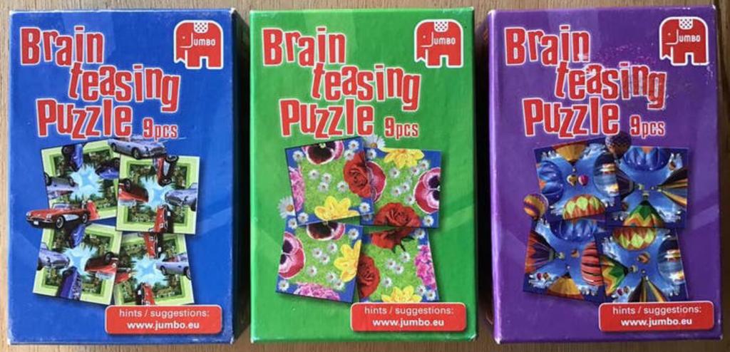 Brain teasing puzzel / breinbreker (3x) van Jumbo - ZGAN, Ophalen of Verzenden, Zo goed als nieuw, Overige typen