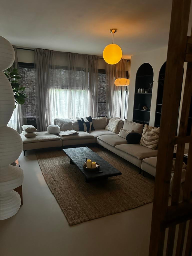 Ikea Soderhamn bank met andere hoezen en pootjes, Ophalen, Gebruikt, Stof