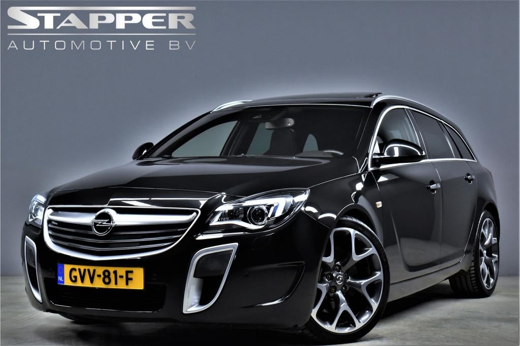 Opel Insignia Sports Tourer 2.8 T V6 325pk OPC 4x4 Automaat, Euro 5, Gebruikt, Zwart, Zwart