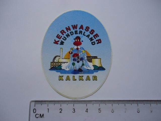 sticker oud Pretpark Kernwasser wunderland duitsland kalkar, Verzenden, Zo goed als nieuw, Bedrijf of Vereniging