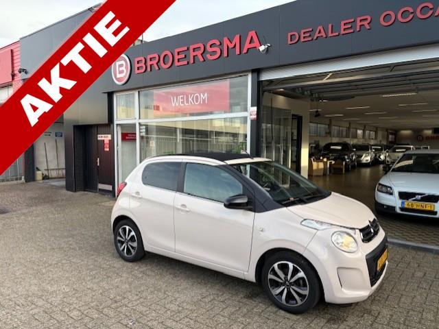 Citroën C1 1.0 VTi Airscape Shine LEER * XENON * NAVI * CAB, Voorwielaandrijving, Gebruikt, Euro 6, Bruin