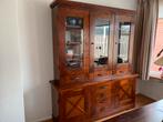 Prachtige hardhouten vitrine buffetkast, Ophalen, 200 cm of meer, 150 tot 200 cm, Zo goed als nieuw