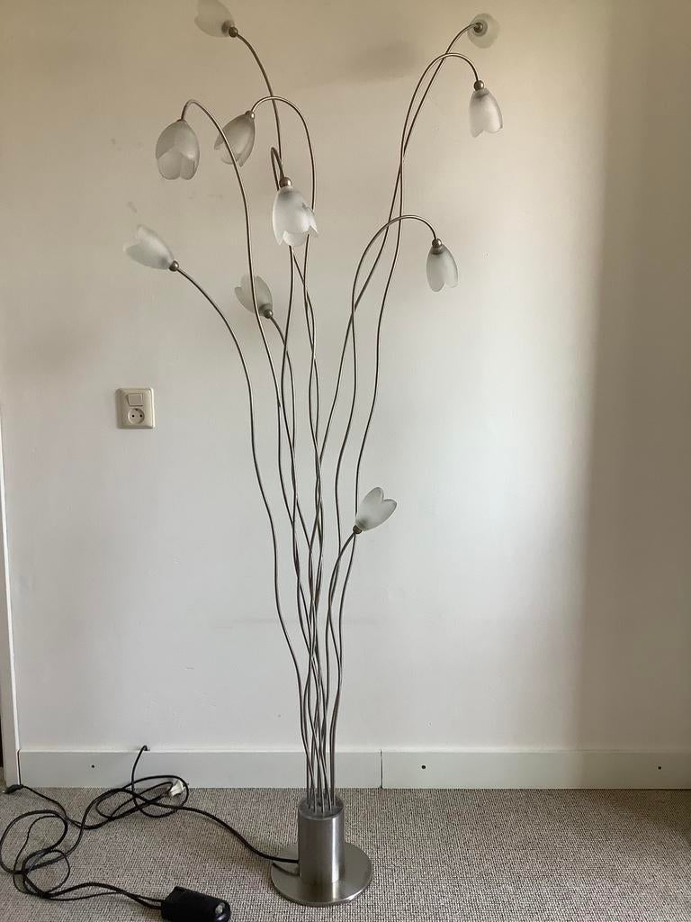 Harco loor tulpenlamp, Ophalen, Gebruikt, Design lamp, Glas