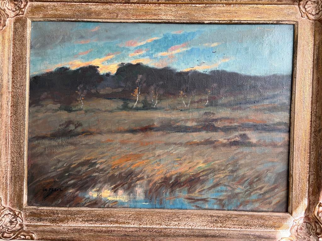 Schilder Ch. Petit / A.Ch.W. Terhell, Antiek en Kunst, Kunst | Schilderijen | Klassiek, Ophalen of Verzenden