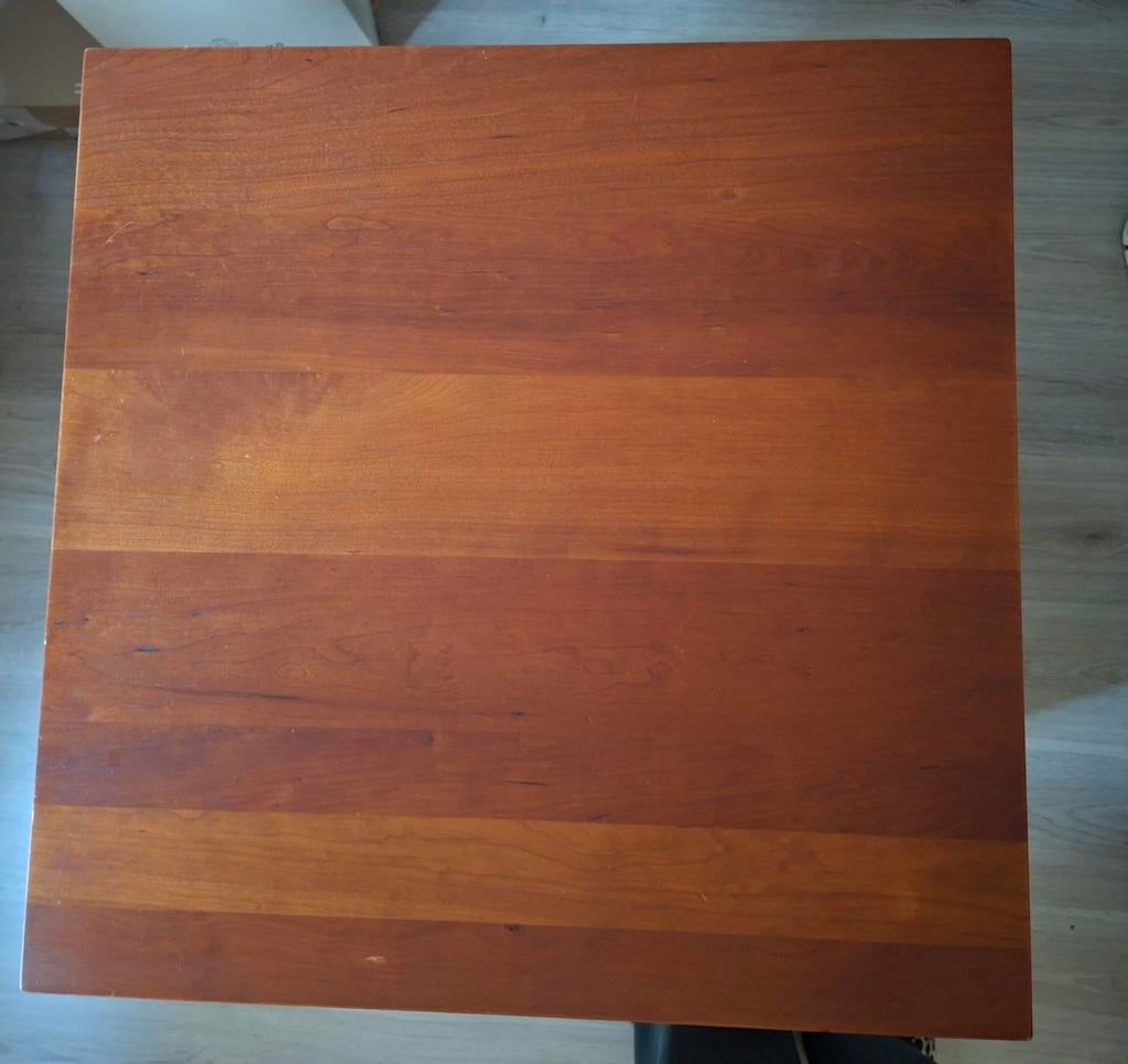 2 Massief kersen salontafels, Huis en Inrichting, Tafels | Salontafels, Ophalen, 50 tot 100 cm, Vierkant, 50 tot 100 cm