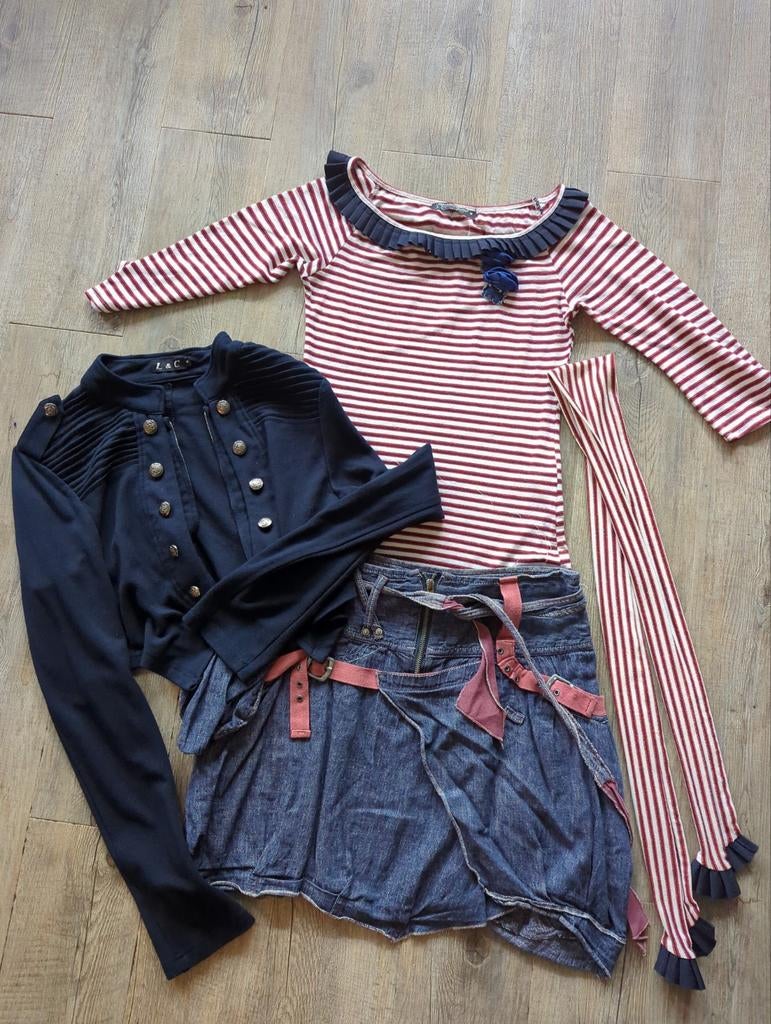 4 delige set maat M., Kinderen en Baby's, Kinderkleding | Maat 122, Ophalen of Verzenden, Zo goed als nieuw, Meisje