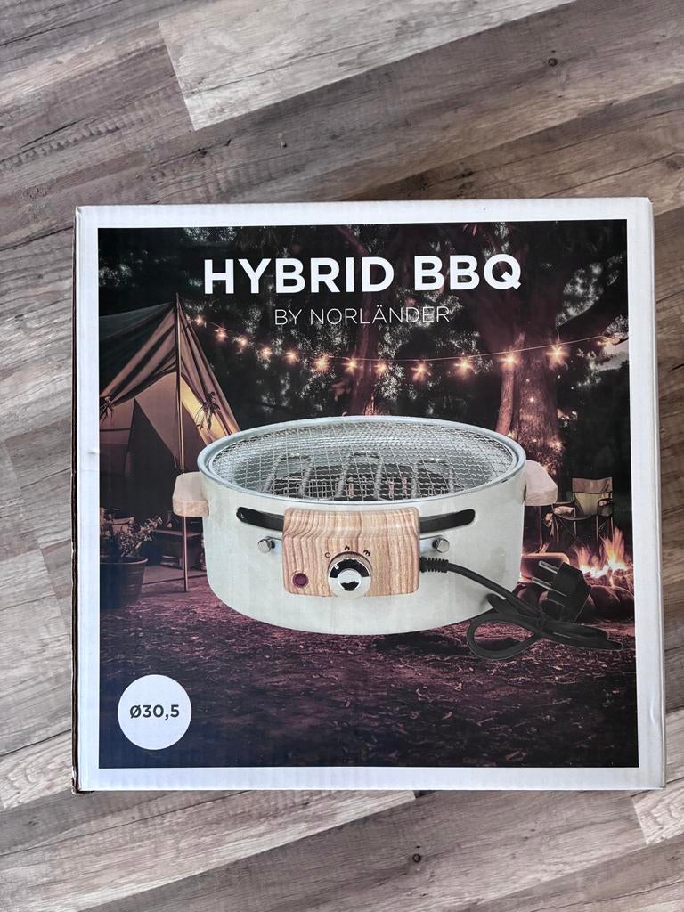 Complete tafel BBQ elektrisch en houtskool - nieuw in doos, Ophalen of Verzenden, Nieuw, Met accessoires