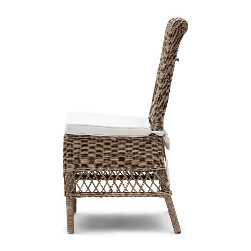 Originele Riviera Maison stoelen - 6 stuks, Huis en Inrichting, Stoelen, Ophalen, Gebruikt, Bruin, Riet of Rotan