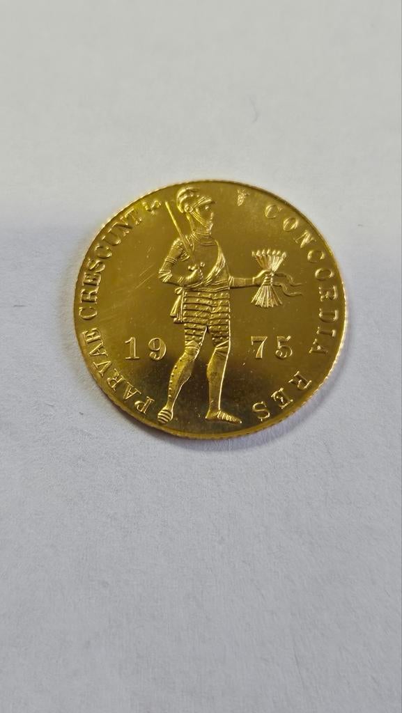 Gouden enkele dukaat 1975, Ophalen of Verzenden, Koningin Beatrix, Overige waardes, Goud