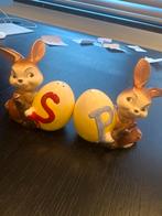 Vintage Hummel Konijn Zout- en Peperstel (Goebel), Ophalen, Gebruikt, Keramiek, Overige typen