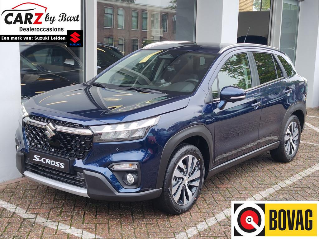 Suzuki S-Cross 1.4 BOOSTERJET STYLE SMART HYBRID AUTOMAAT |, 12 maanden, 4 cilinders, Blauw, Leder en Stof