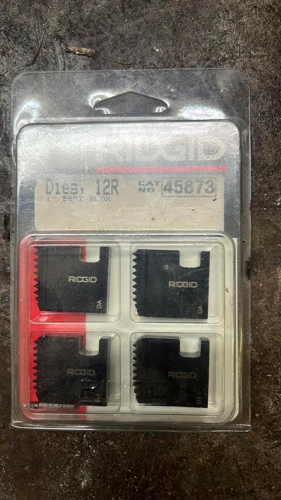 RIDGID 12R 1" BSPT Blok Draadsnijplaten (2 sets), Ophalen of Verzenden, Nieuw