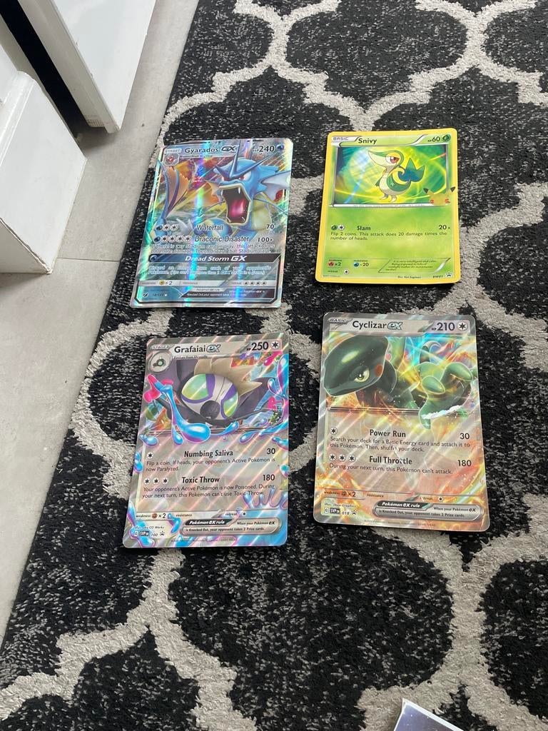 Pokémon Kaarten Verzameling met Map - GX, EX, Foil, Ophalen of Verzenden, Gebruikt, Meerdere kaarten, Foil
