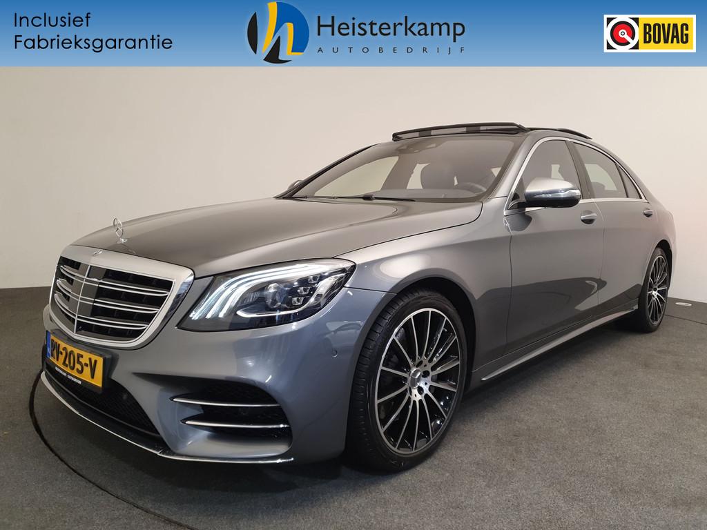 Mercedes-Benz S-Klasse 560 4Matic Lang AMG, Head Up, Pano, Auto's, Mercedes-Benz, Automaat, 12 maanden, Gebruikt, Bedrijf