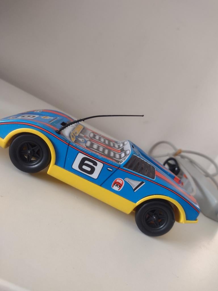 Vintage jaren 70 blikken speelgoed Joustra raceauto, Ophalen of Verzenden