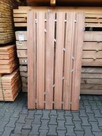 Hardhouten poort met ijzeren frame. 1 m br en 1.95 h nr. 10, Ophalen, Nieuw, 150 tot 200 cm, Hout