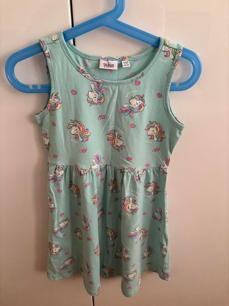 Blukids unicorn jurk maat 116, Ophalen of Verzenden, Zo goed als nieuw, Meisje, Jurk of Rok