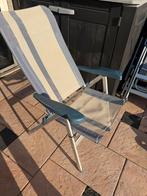 2 crespo camping stoelen verstelbaar rug en voetensteun, Ophalen, Campingstoel