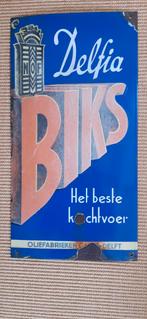 Emaille reclamebord, Verzamelen, Ophalen, Gebruikt