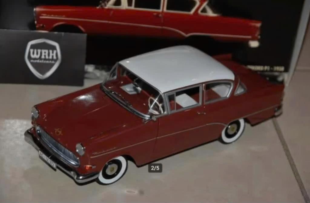 1:18 OPEL REKORD P1 bordeaux red Minichamps in doos WRH, Hobby en Vrije tijd, Modelauto's | 1:18, Verzenden, Zo goed als nieuw
