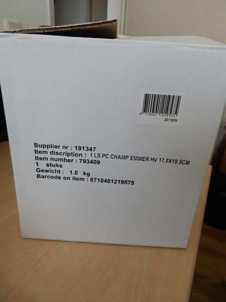 Wijnkoeler / Champagnekoeler / ijsemmer, Nieuw, Ophalen of Verzenden, Minder dan 5 flessen, Metaal