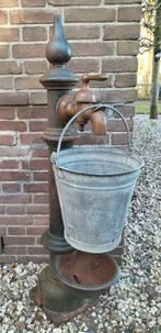 Prachtige gietijzeren ornament / fontein met koperen kraan, Tuin en Terras, Ophalen, Gebruikt