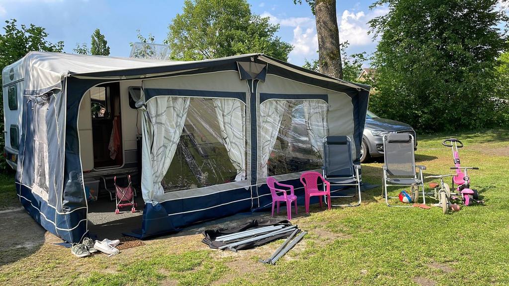 Ten Cate Riva 270 Hypercamp Obelink voortent blauw, Ophalen of Verzenden, Gebruikt