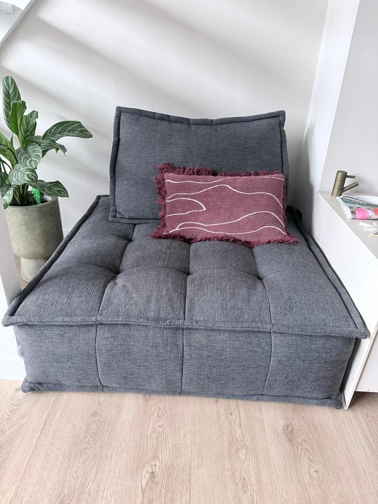 Element bank Chill Out / stoel van de troubadour donkergrijs, Ophalen, Eenpersoons, 100 tot 125 cm, Zo goed als nieuw