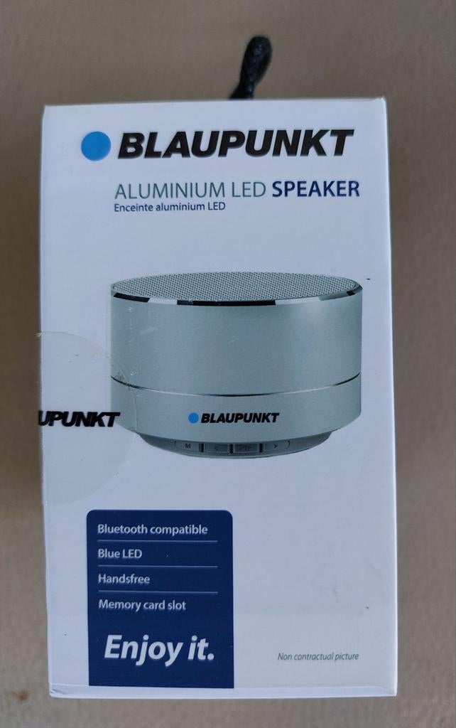 Blaupunkt Aluminium LED Speaker - Bluetooth & Handsfree, Overige merken, Overige typen, Nieuw, Ophalen of Verzenden