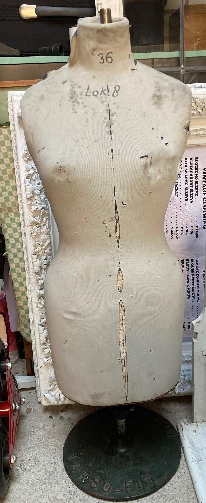 Brocante oude torso - buste - paspop / Maat: 36, Ophalen, Gebruikt, Nvt, Nvt