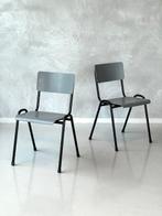 Retro eettafelstoelen nieuw kantoorstoelen grijs prijs p/st, Jaren 60, NL, Ophalen of Verzenden, Valk