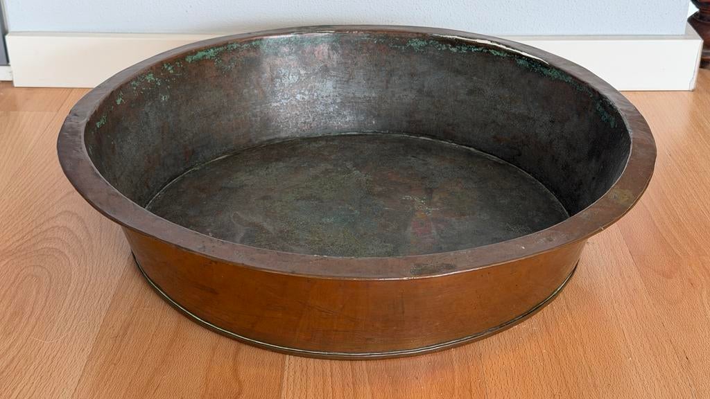 Antieke koperen schaal, Ophalen