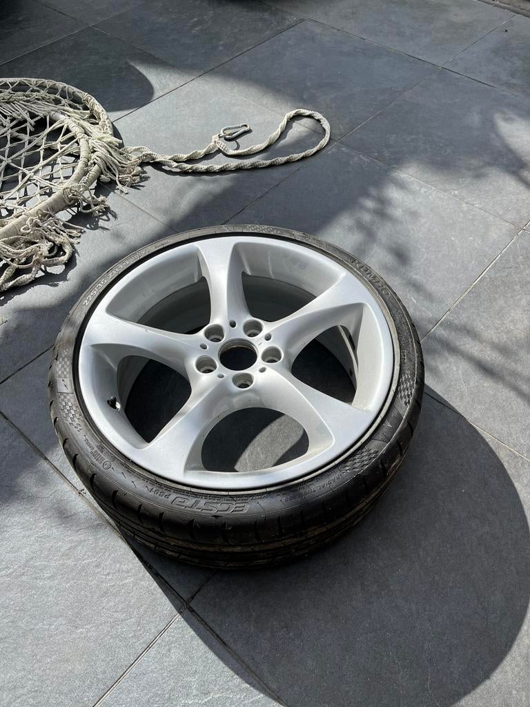 BMW oem style 230 BBS 19inch voor velg & nieuwe band, Ophalen, Zo goed als nieuw